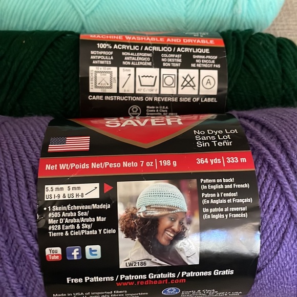 🧶 RED HEART: bundle of 3 skeins - Picture 2 of 7